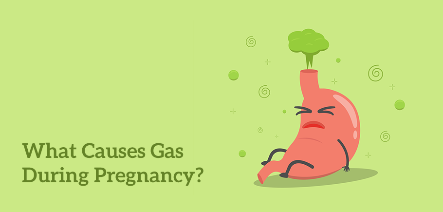 What causes gas during pregnancy?