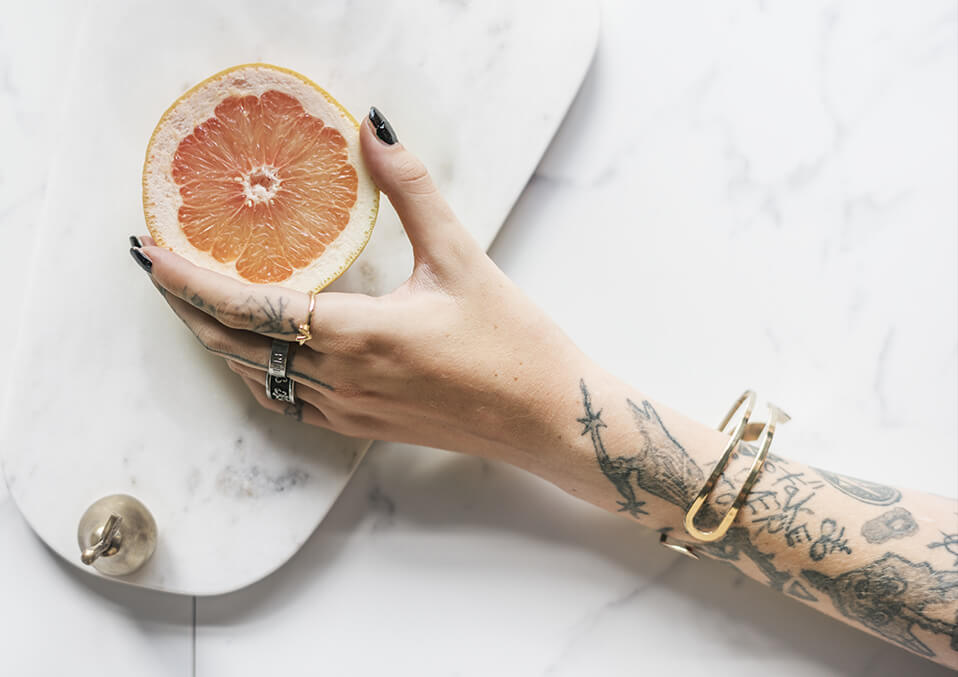 woman s hand with tattoo